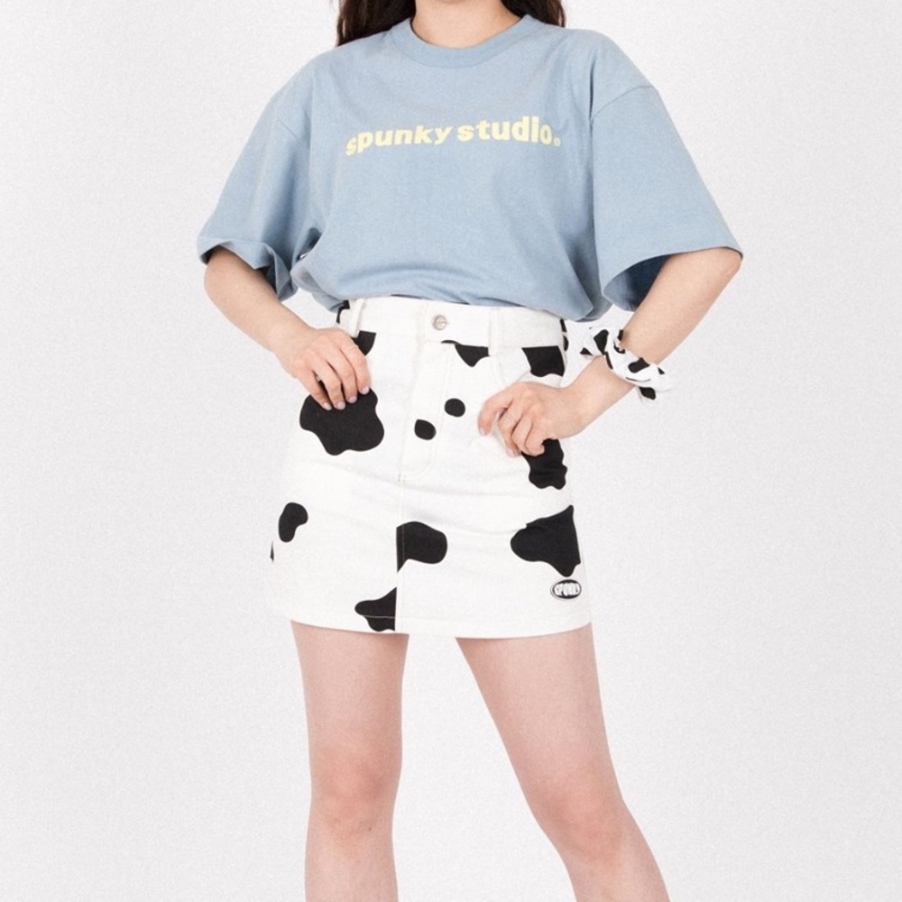 SPUNKY Cow Print Skirt